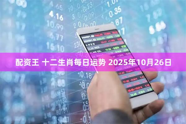 配资王 十二生肖每日运势 2025年10月26日